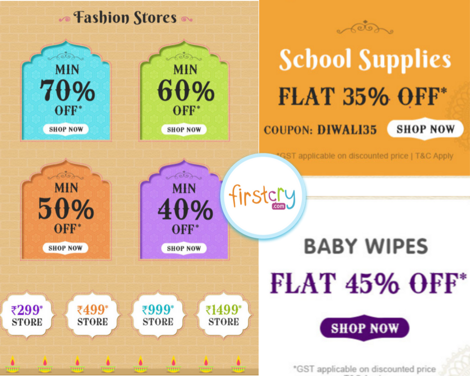 FirstCry Diwali Offers Flat 50 off on Top Brands