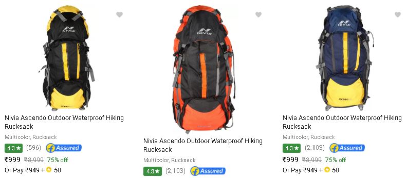 nivia ascendo rucksack