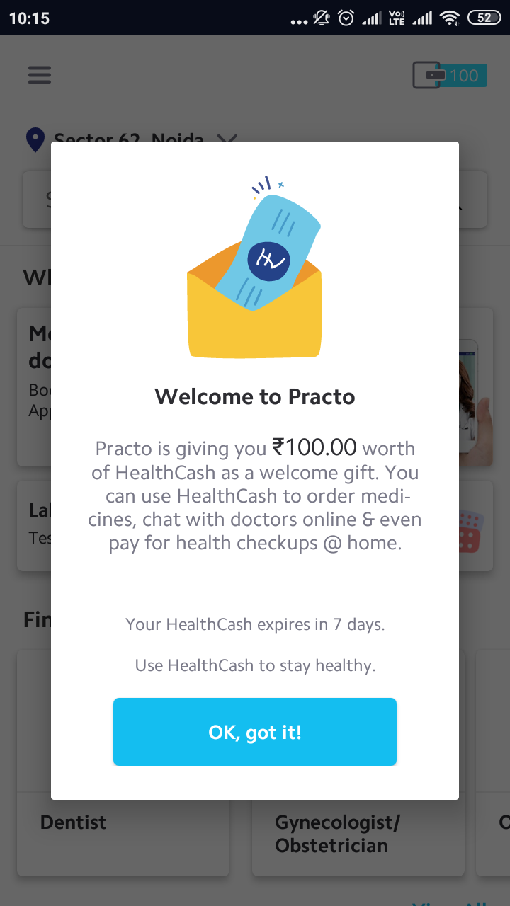 Practo-signup-offers