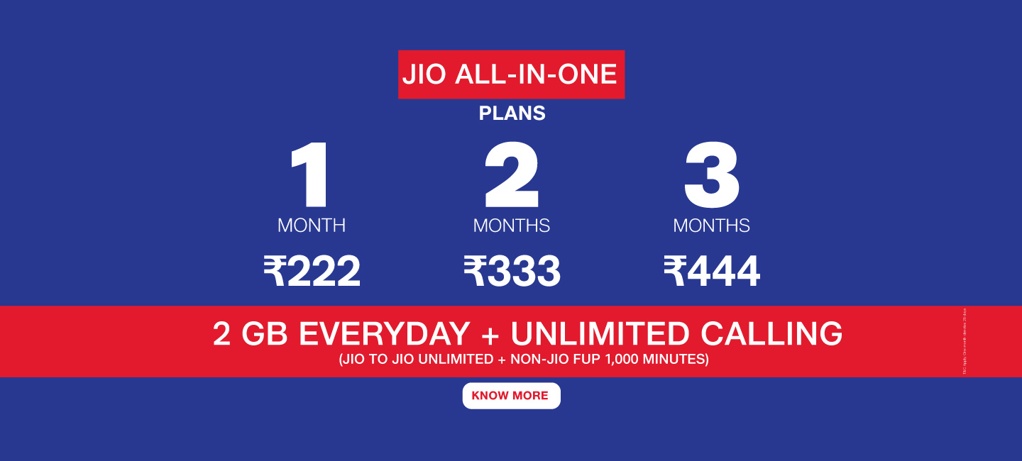 Jio Prepaid & Postpaid Recharge PlansUnlimited calling, Data and Much More