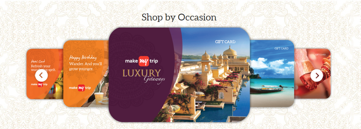 Wedding Gift Cards & Gift Vouchers Online - MakeMyTrip