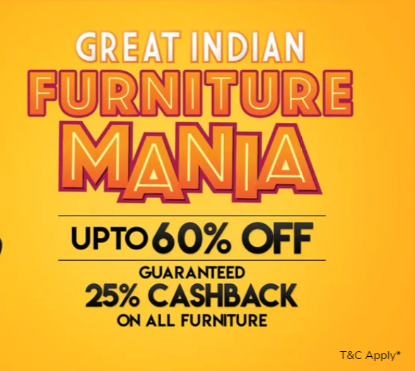Pepperfry Furniture Mania Sale Up to 60 Off on Furniture