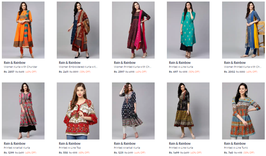 Branded Kurtis Manufacturers, Suppliers, Dealers & Prices