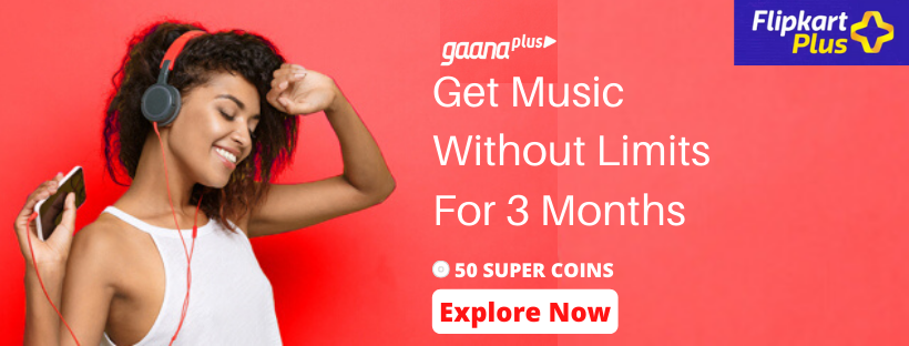 Ganna Plus Offer on Flipkart - 3 months Subscription for just 50 Super Coins