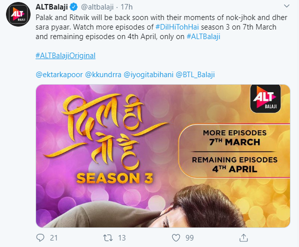 How to Watch 'Dil Hi Toh Hai Season 3' For Free?