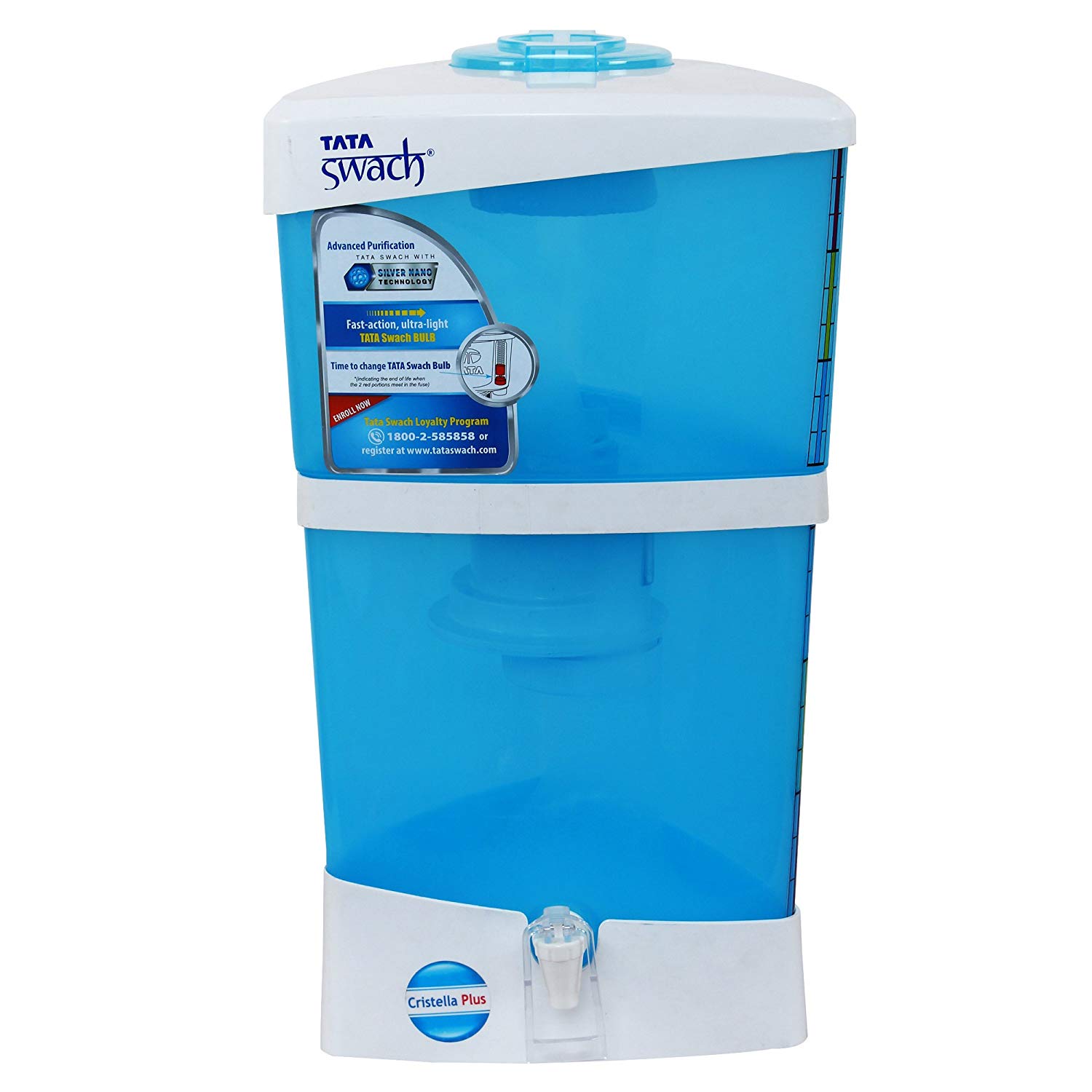 Tata Swach Non-Electric Cristella Plus 18-Litre Gravity Based Water Purifier