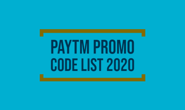 Paytm Promo Code List For September 2020