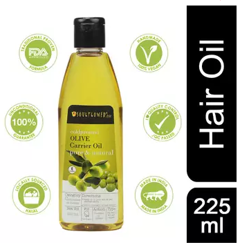 Soulflower Cold Pressed Olive Pure Natural Carrier Oil