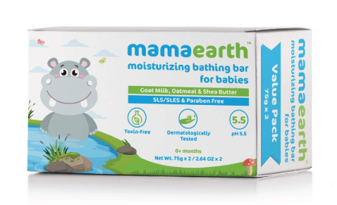 mama earth moisturizing bathing bar for babies