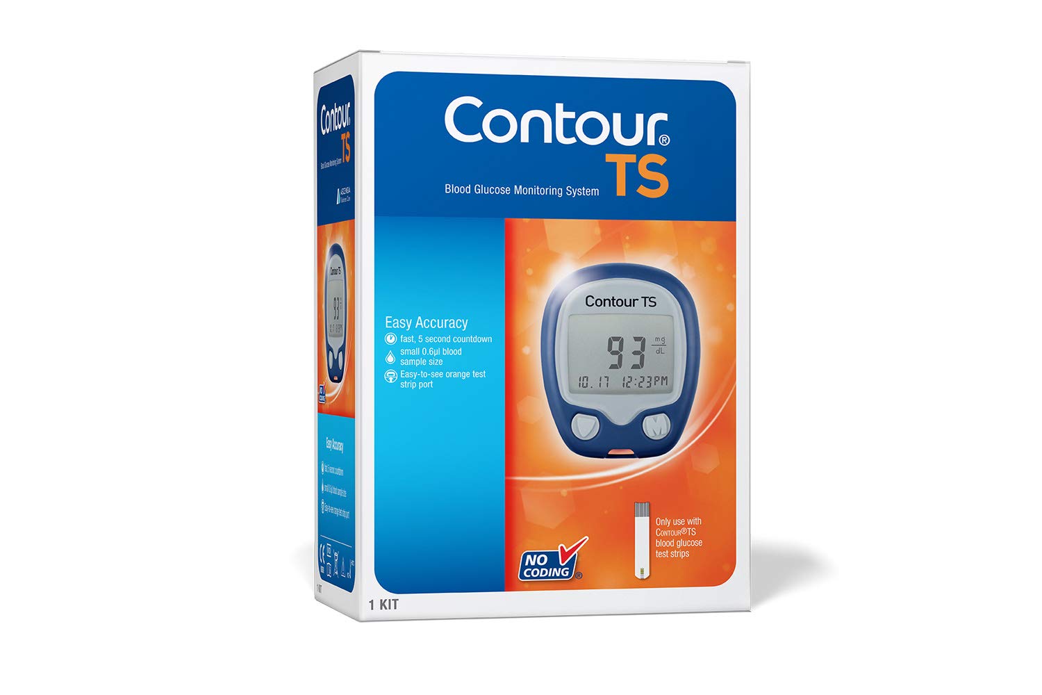 Contour TS Blood Glucose Monitor Glucometer