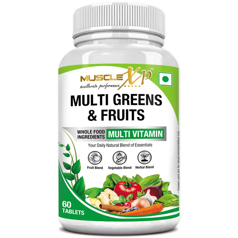 MuscleXP Multi Greens and Fruits Multivitamin 