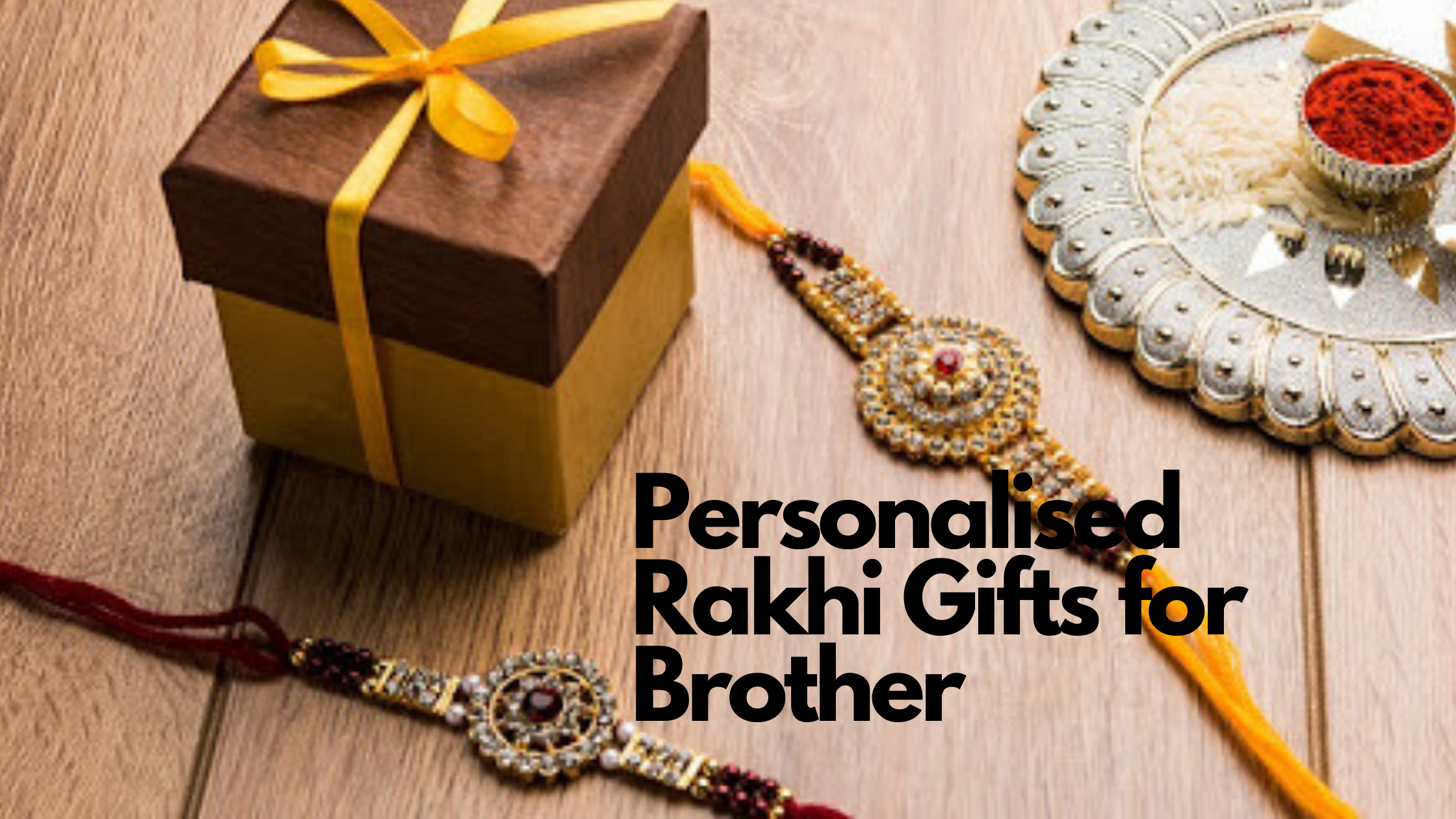Send Customized Metallic Rakhi with Name l Rakhi for Brother – The  Signature Box