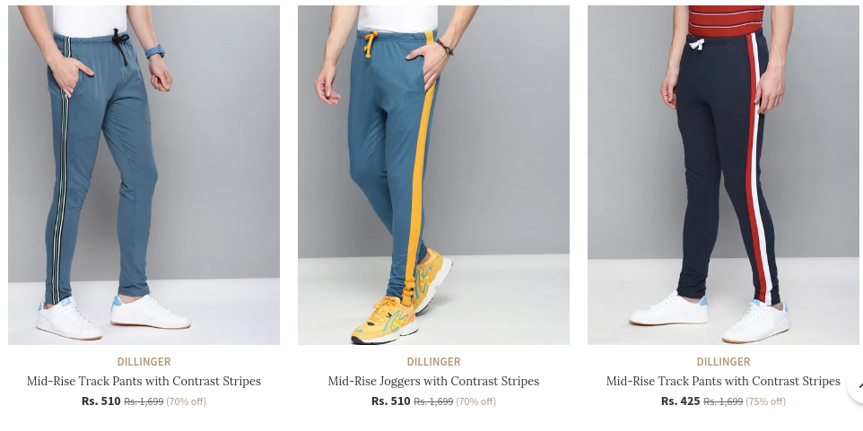 dillinger track pants