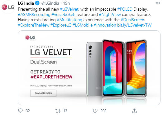 lg velvet price