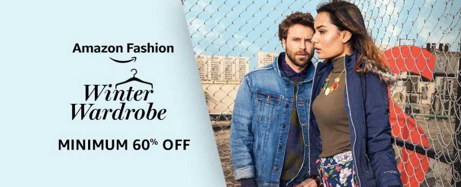 Amazon Winter Wardrobe : Minimum 60% Off On Top Branded Winter Collection!!