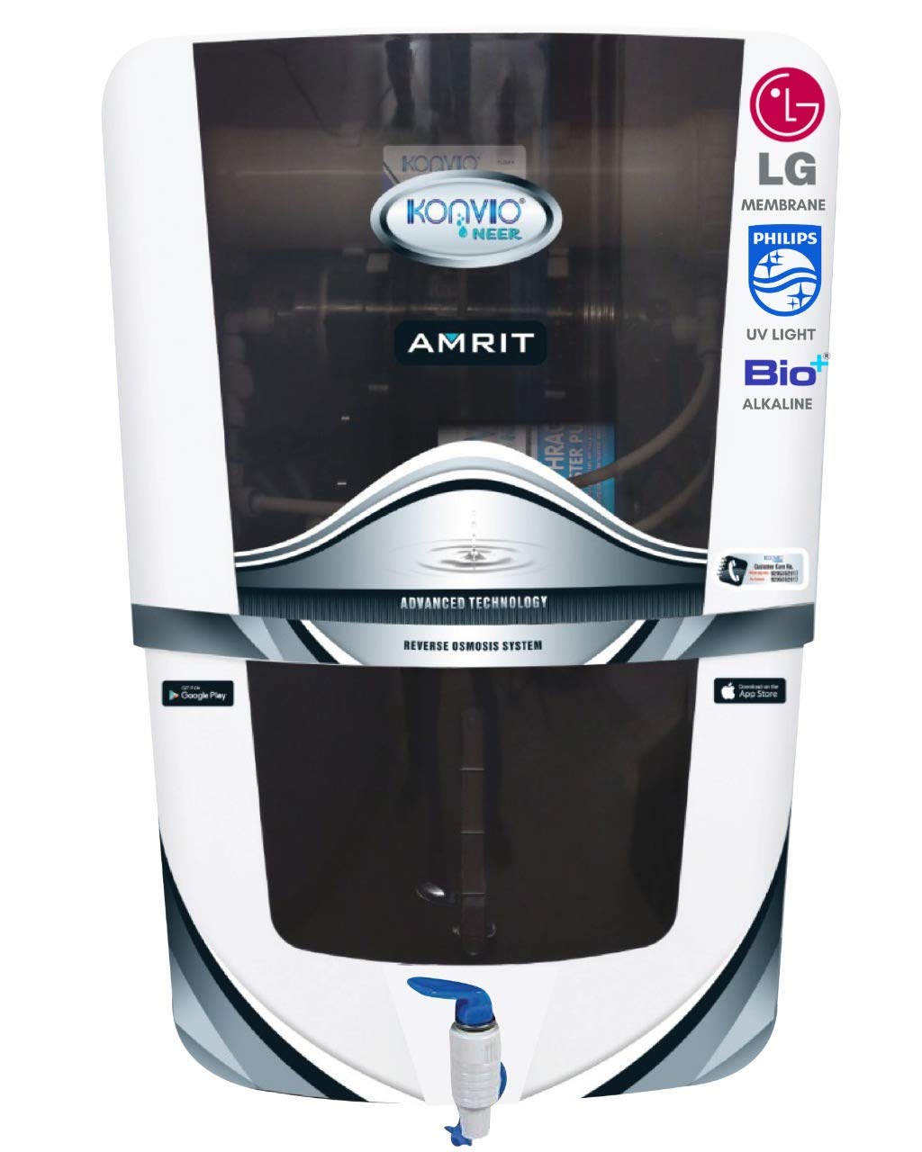 Konvio Neer Amrit RO + UV + UF + TDS Adjuster Water Purifier
