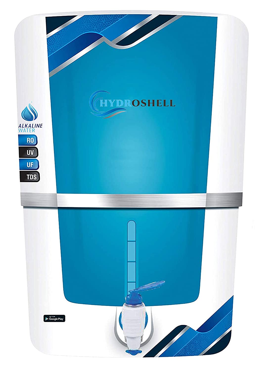Hydroshell Advanced Alkaline 12 L RO + UV + UF + TDS Water Purifier