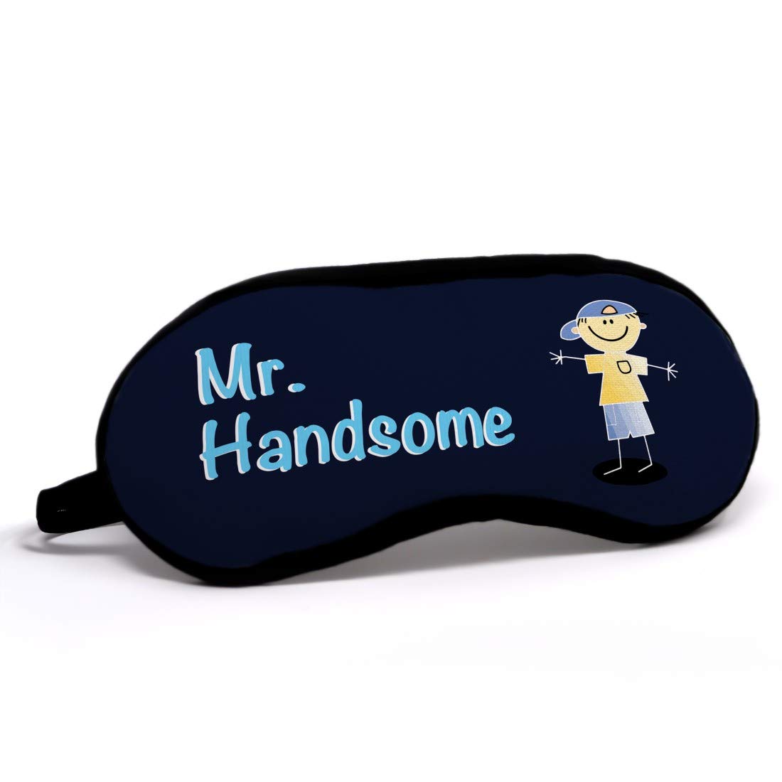 Mr. Handsome Quote Printed Blue Eye Mask