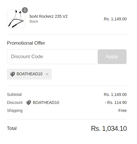 boat rockerz 235 v2 black