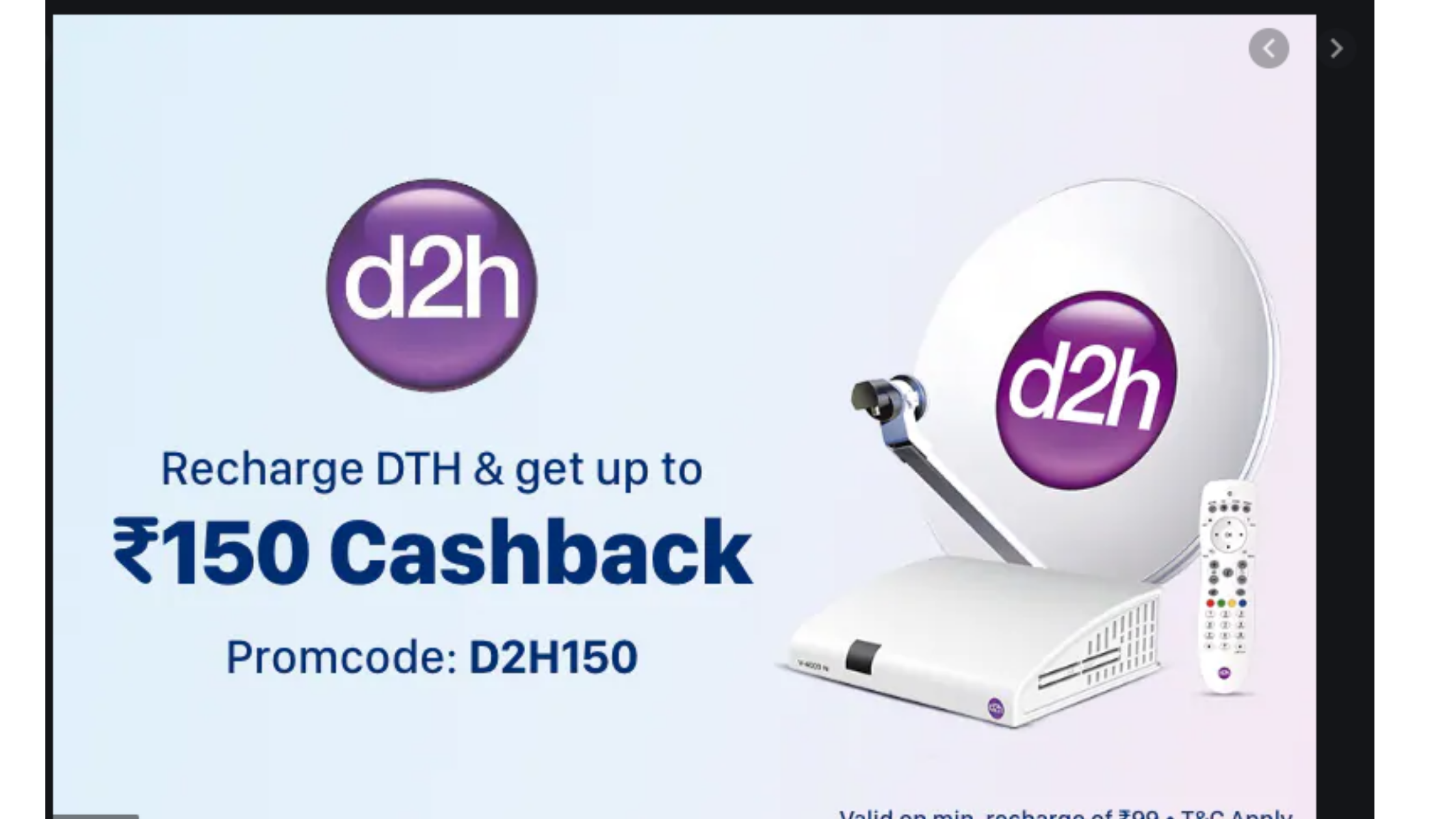 Videocon D2H Paytm Offer: Get Up To 150 Cashback