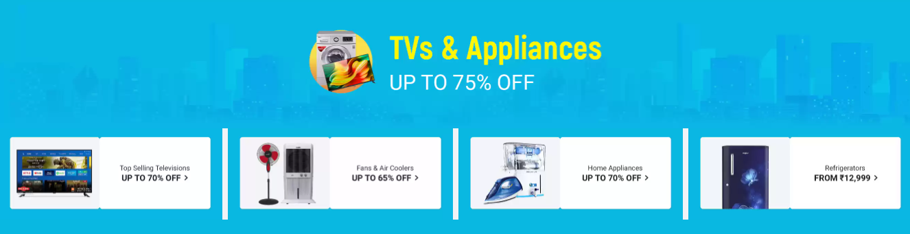 TVs & Appliances Offers of Shop From Home Days Sale 