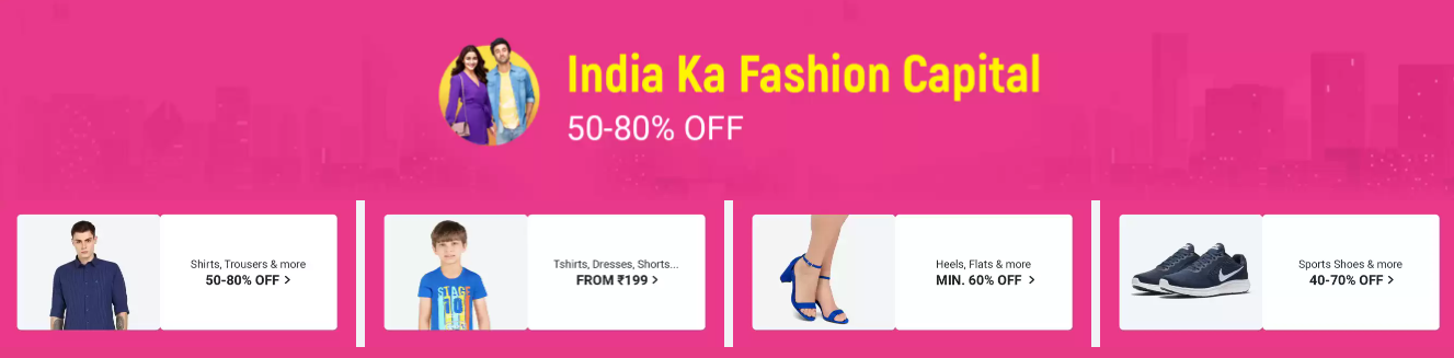 Shop From Home Days Offers on Fashion