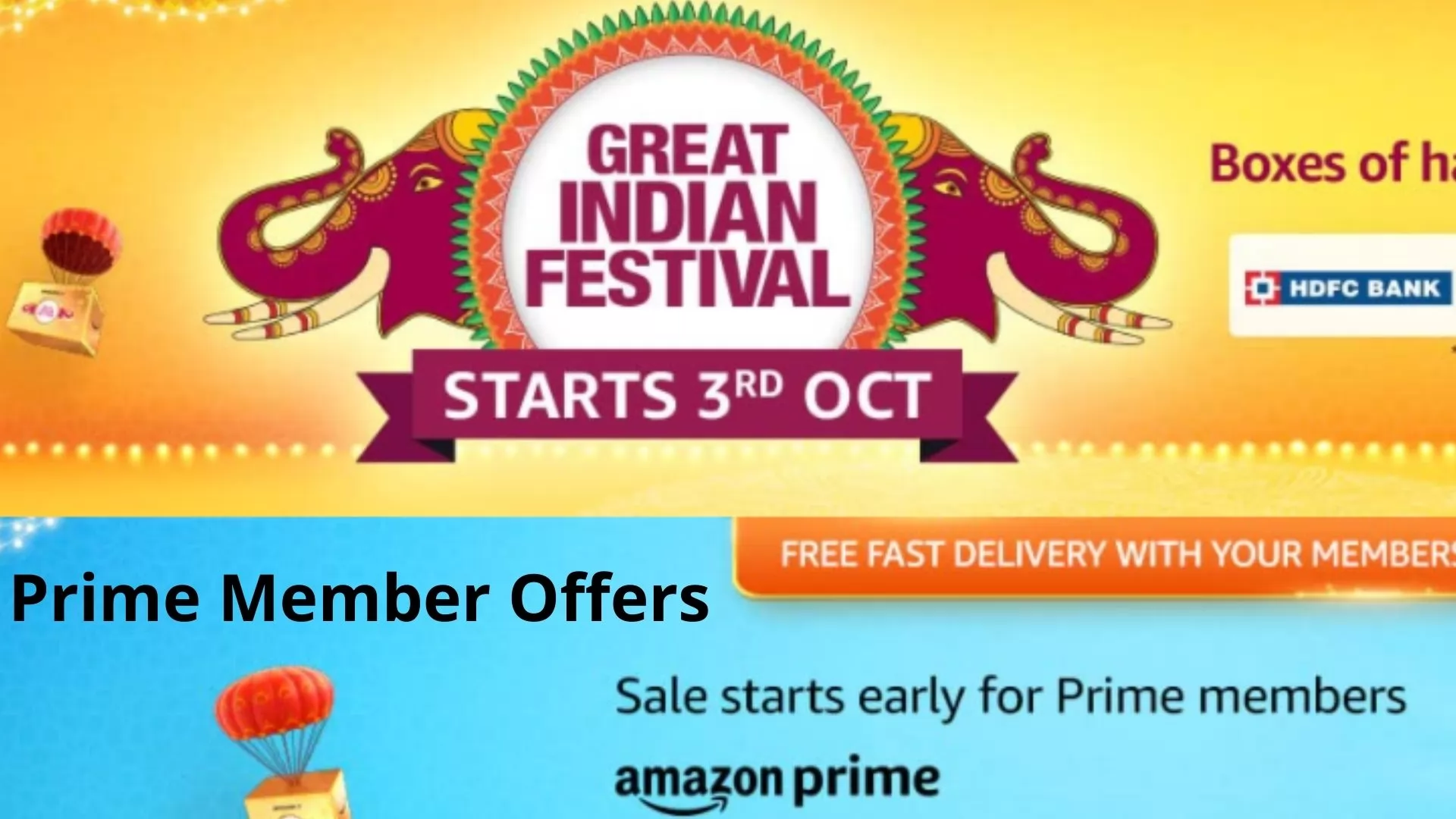 Amazon Great Indian Festival 2021 Offers For Prime Members 