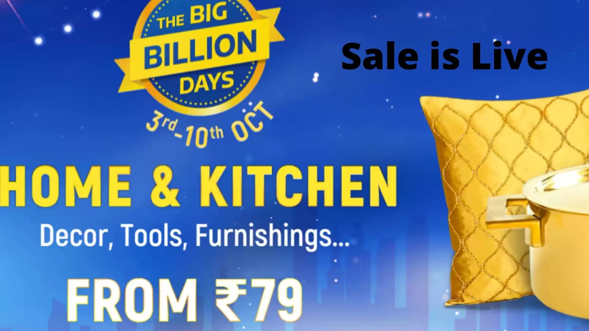 Flipkart Big Billion Days Home & Furniture Sale [50% - 80% Off]