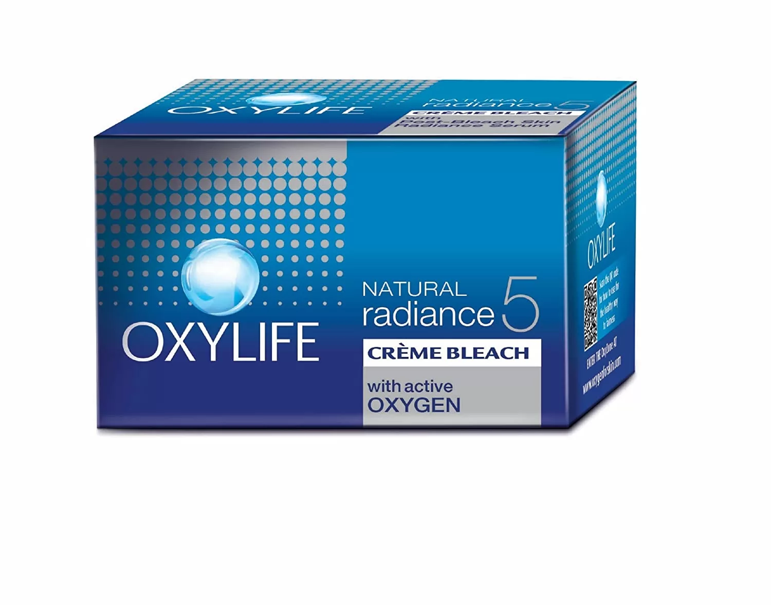 Oxylife Natural Radiance 5 Crème Bleach - with Active Oxygen (ऑक्सिलाइफ नेचुरल रेडियंस 5 क्रीम ब्लीच - विद एक्टिव ऑक्सीजन)