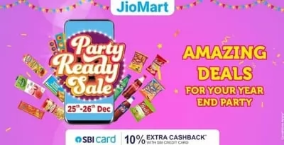 JioMart Party Ready Sale: Get Up To 50% Off [25th-26th Dec]