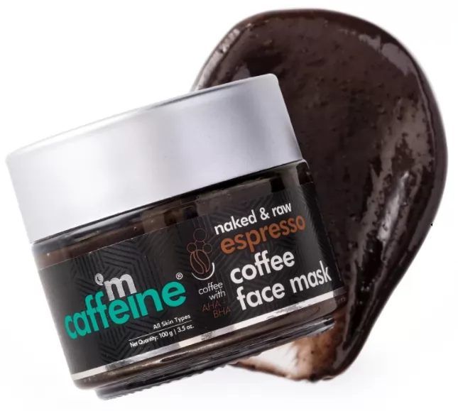 एम कैफीन एस्प्रेसो कॉफी फेस मास्क विथ नेचुरल ए एच ए, बी एच बी [mcaffeine Espresso Coffee Face Mask with Natural AHA, BHA]