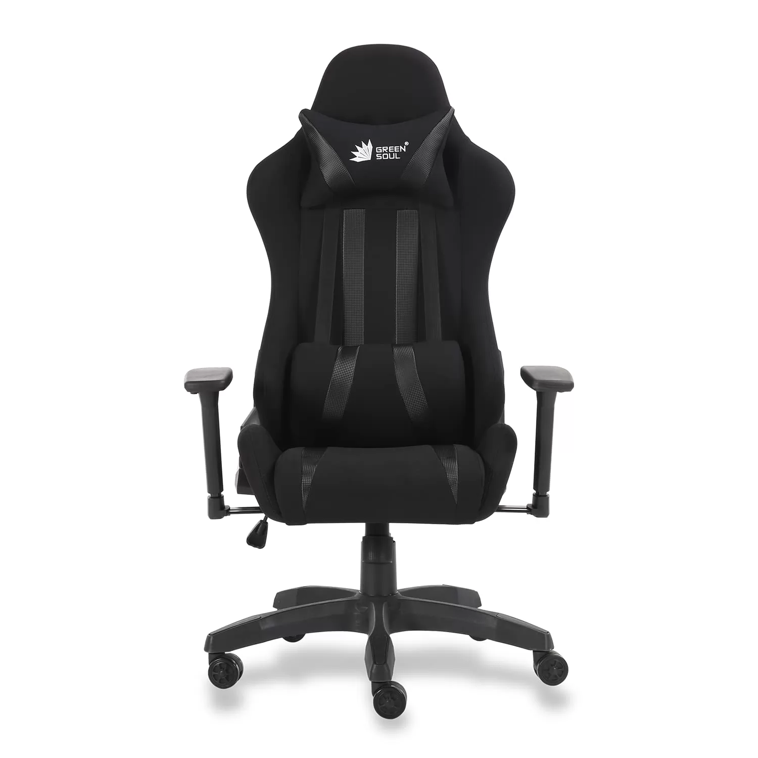Green Soul Beast Series Fabric and PU Leather Gaming Chair