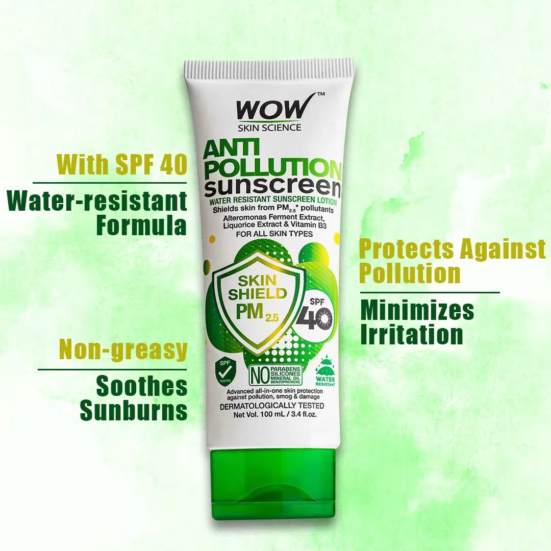 WOW एंटी पॉल्यूशन सनस्क्रीन लोशन [WOW Anti Pollution Sunscreen Lotion]