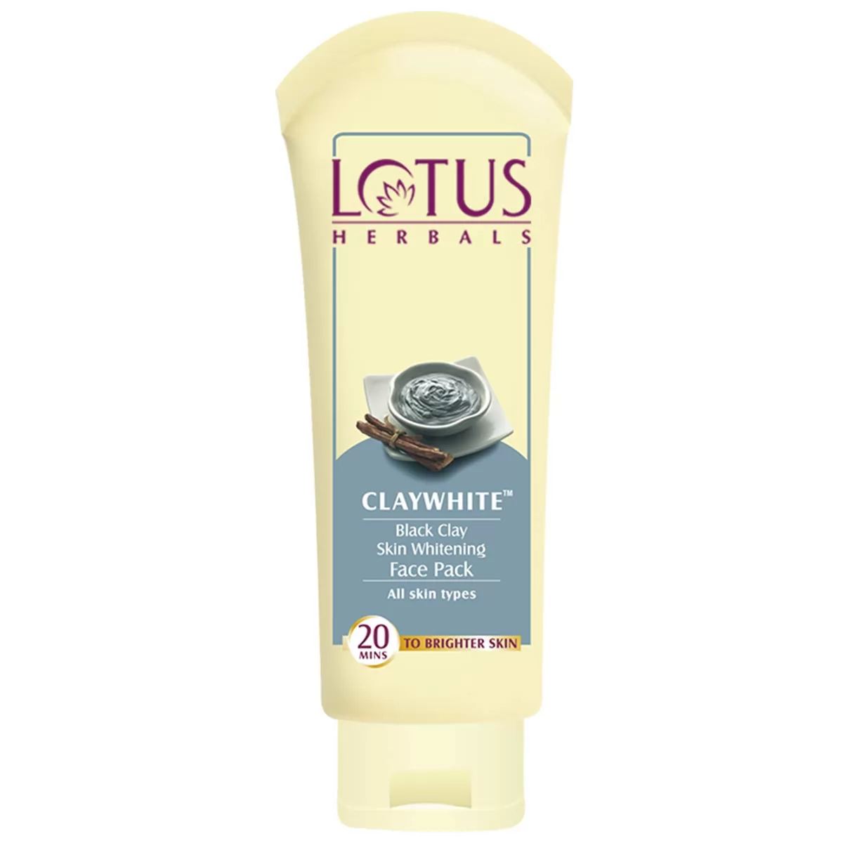 लोटस हर्बल्स क्लेवाइट ब्लैक क्ले स्किन व्हाइटनिंग फेस पैक [Lotus Herbals ClayWhite Black Clay Skin Whitening Face Pack]