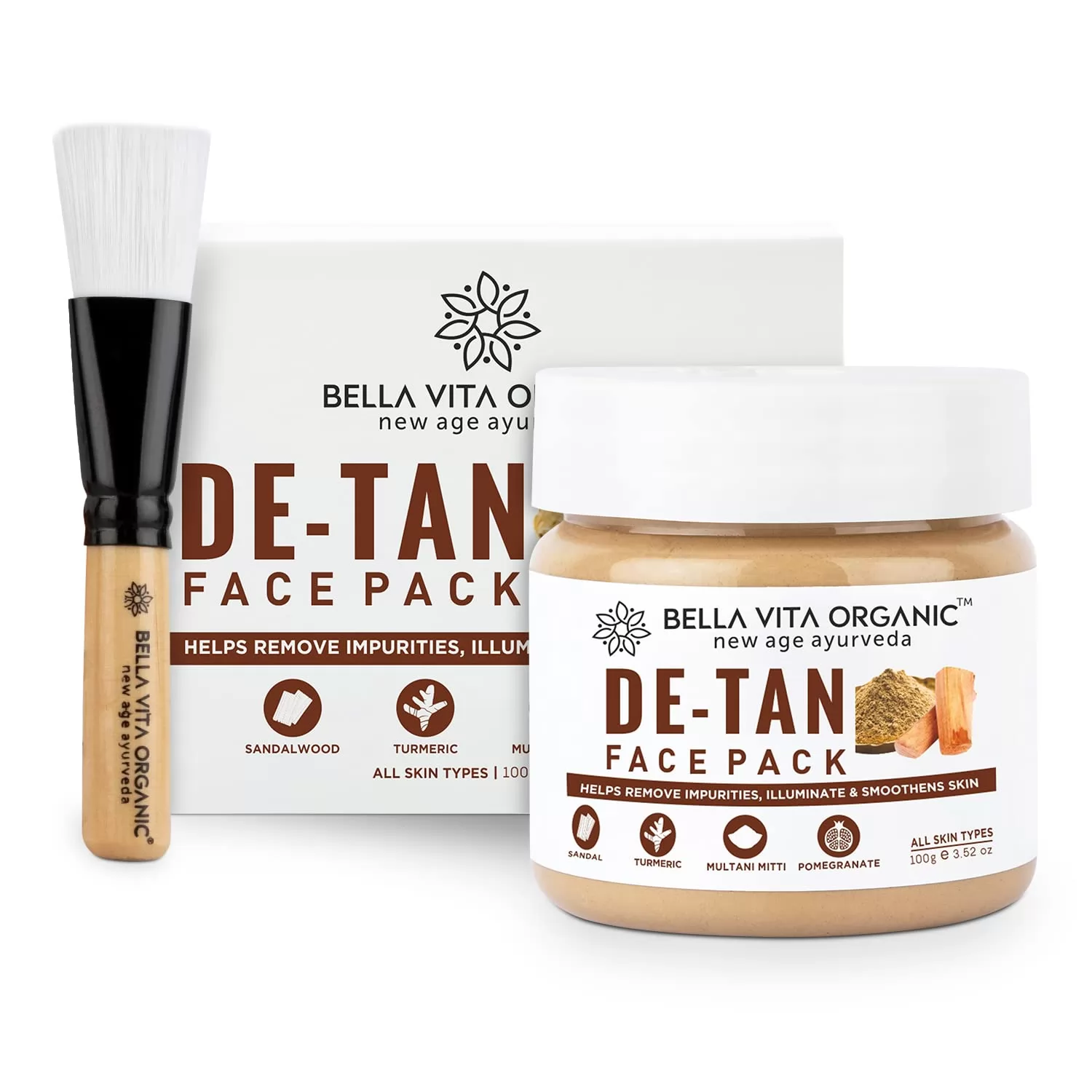 बैला वीटा ऑर्गनिक डी टैन रिमूवल फेस पैक [Bella Vita Organic De Tan Removal Face Pack]