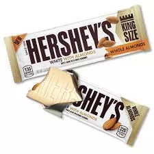 Hershey's white creme with almonds bar