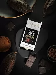 Lindt Excellence 90% Cocoa Dark Supreme Noir Chocolate Bar