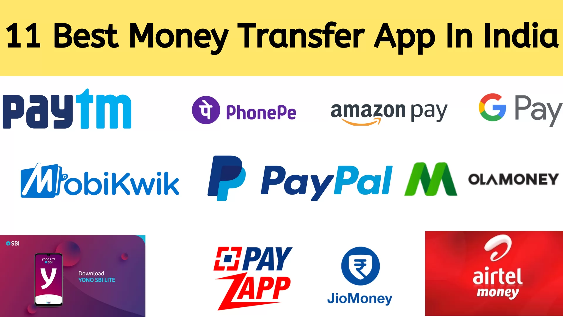 11 Best Money Transfer App In India-UPI And E-Wallet Payment Apps List