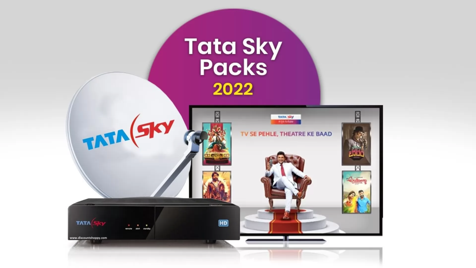 Tata Sky HD Packages Price List 