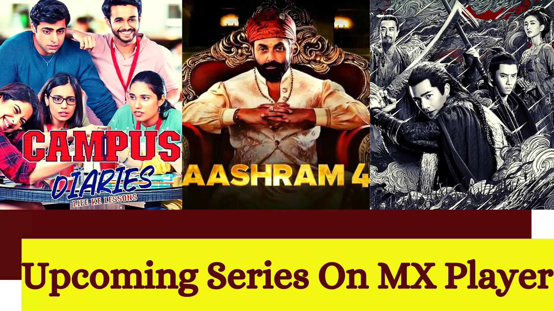 Upcoming Series on MX Player 