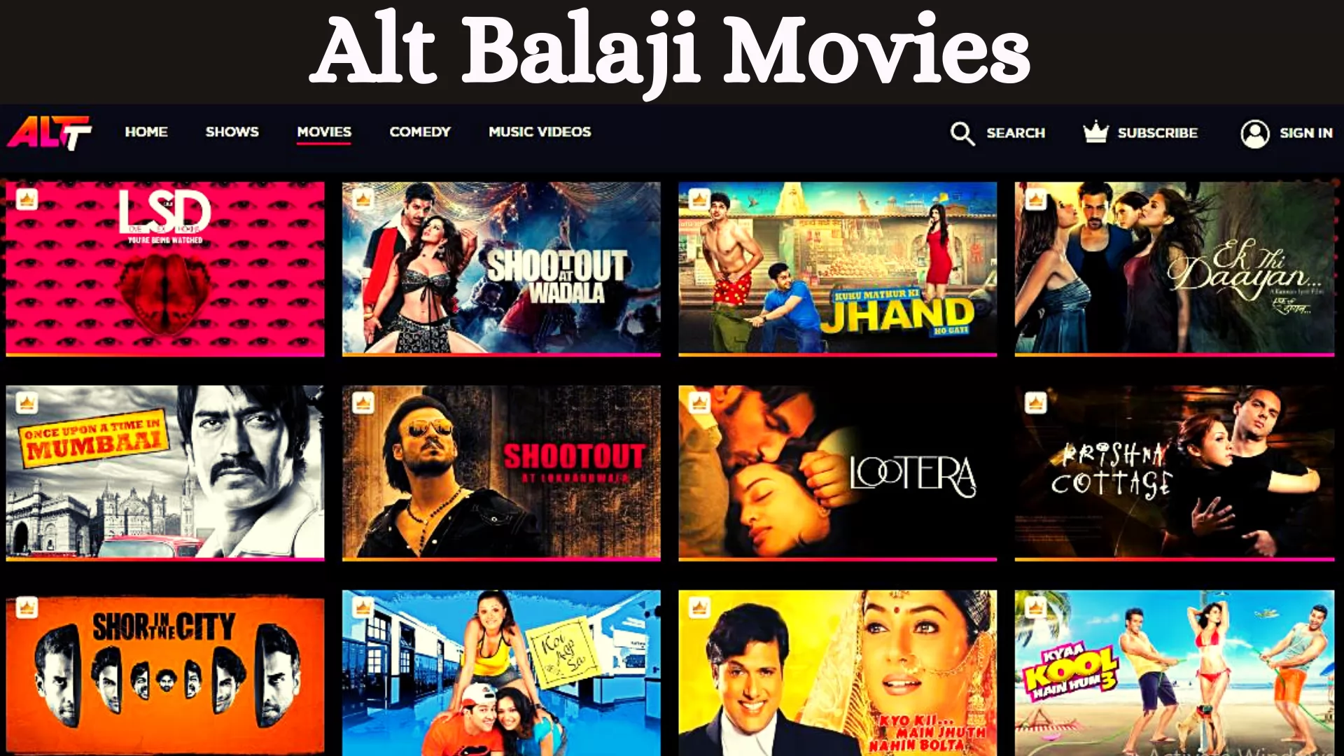 Alt Balaji Movies