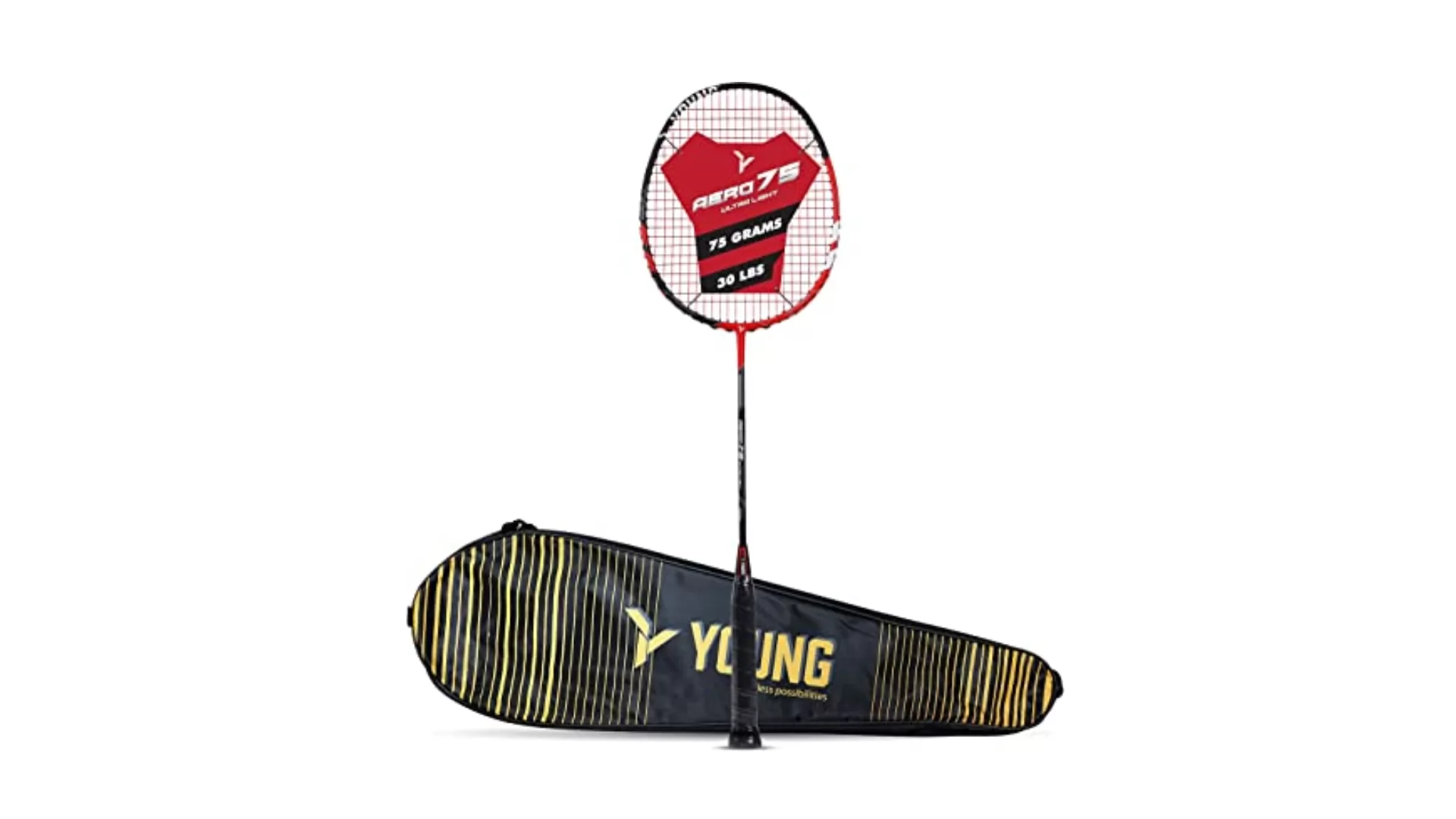 Young Wing Light 73 (73g, 30LBS) Strung Badminton Racquet with Full Cover
