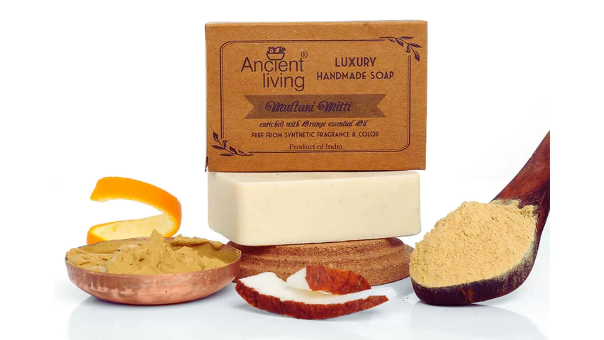 Ancient Living Multani Mitti luxury handmade soap