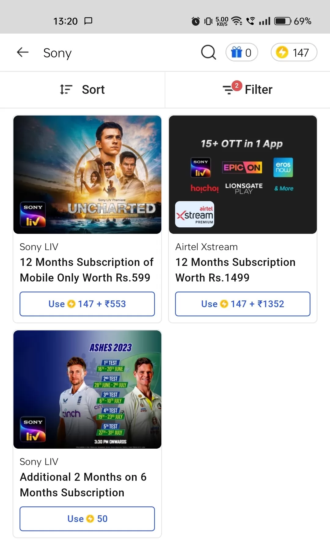 how to watch SonyLiv for free - Through Flipkart Supercoins