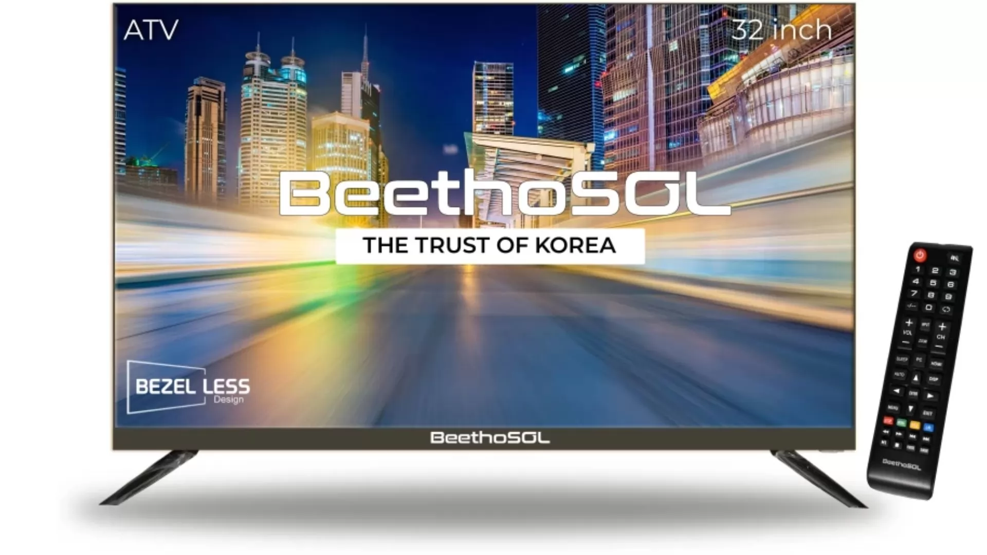 BeethoSOL 80 cm Bezel Less HD Ready LED Smart Android TV