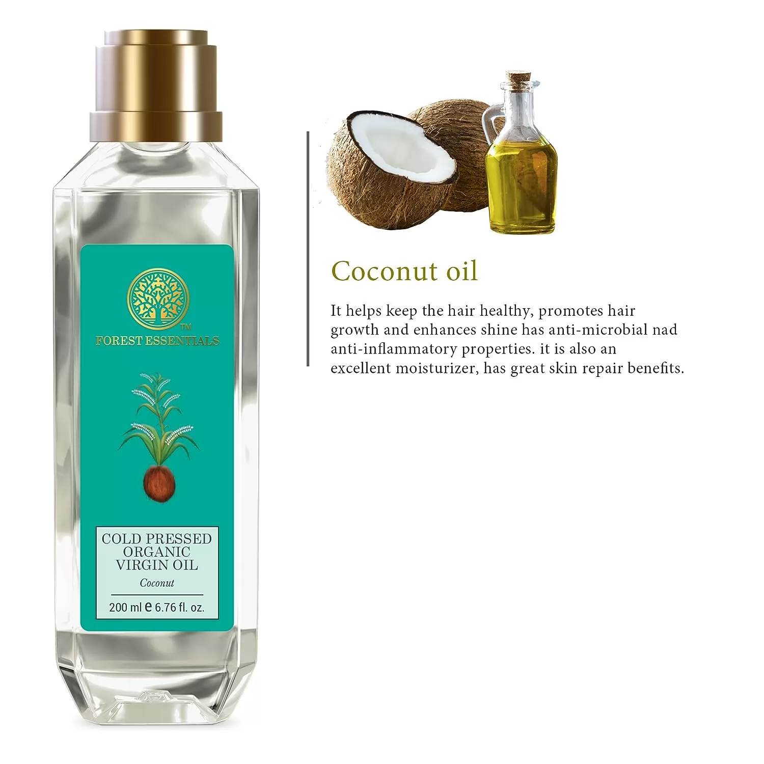  Forest Essentials Organic Cold Pressed Virgin Oil Coconut