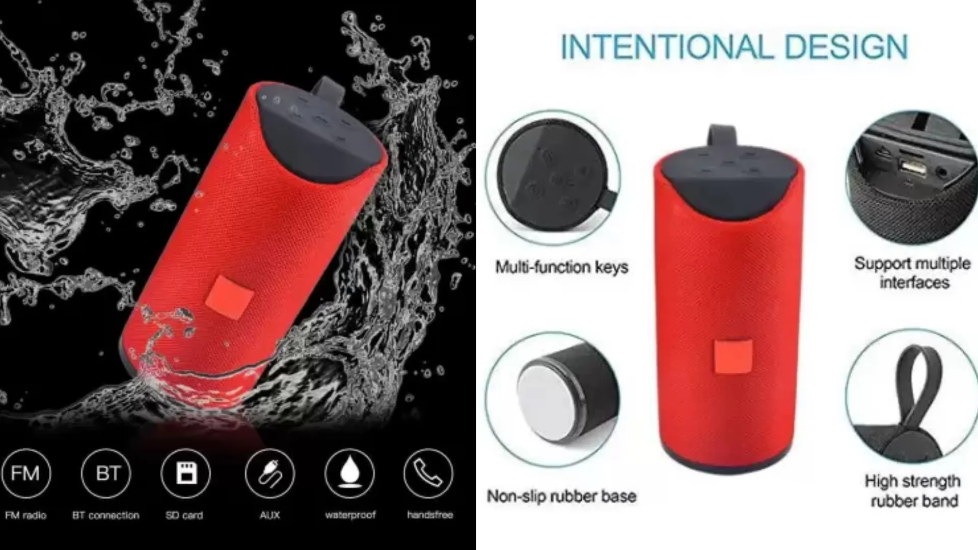 F FERONS Wireless rechargeable portable Premium bass Multimedia Bluetooth Speaker