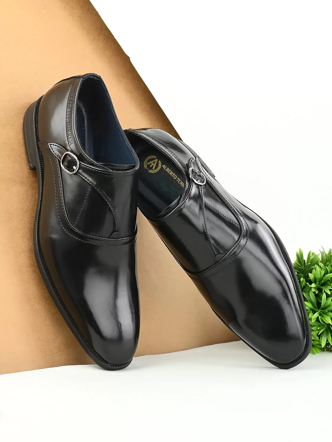 ALBERTO TORRESI Stylish Synthetic Monk Formal Shoes 