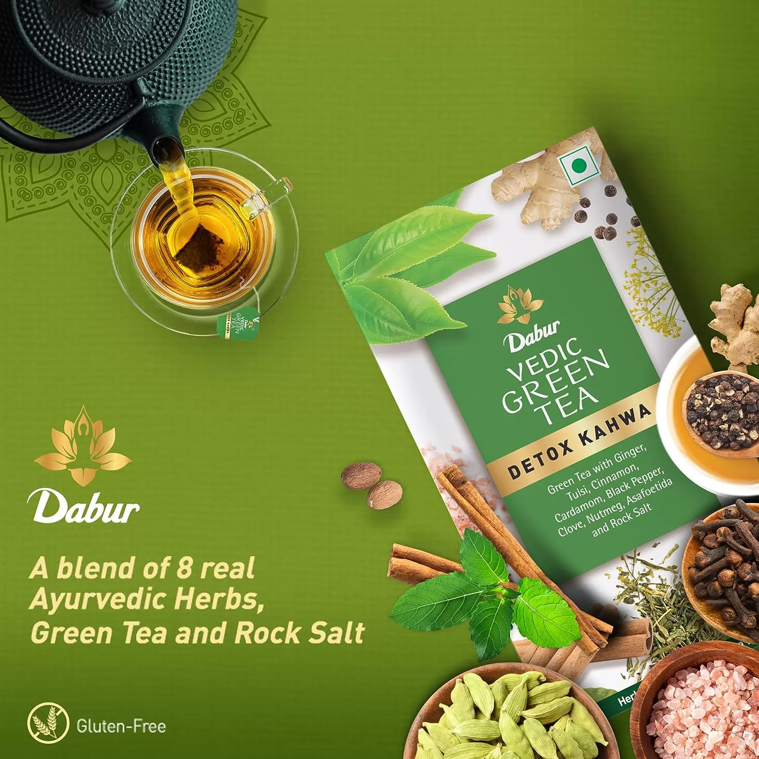 DABUR Vedic Detox Kahwa Green Tea