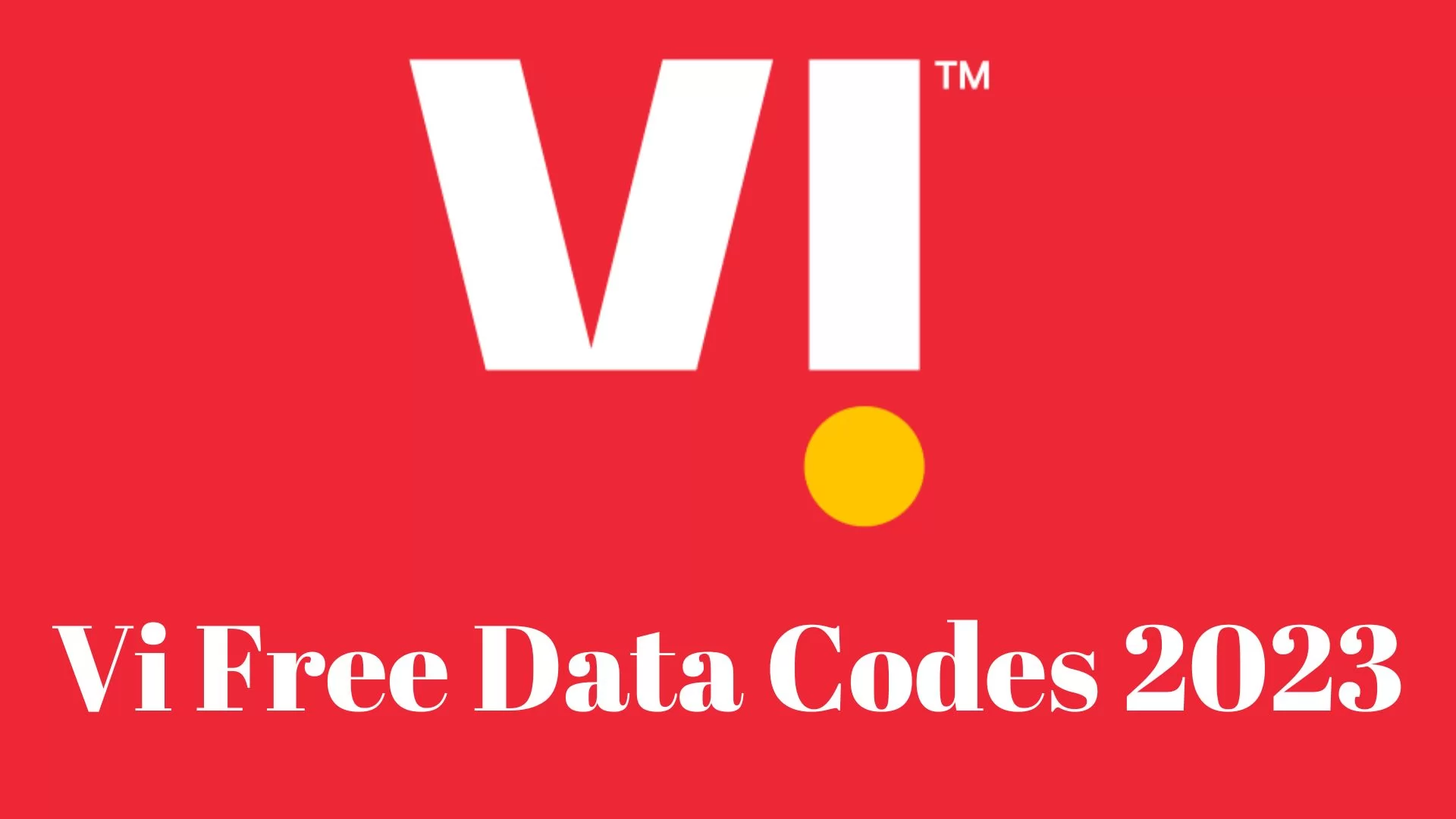 Vi Free Data Codes 2023